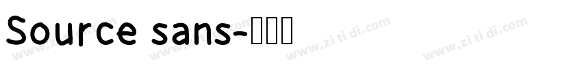 Source sans字体转换